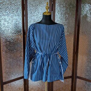 NWOT | J.Crew Ciel top in striped cotton poplin - Size XL